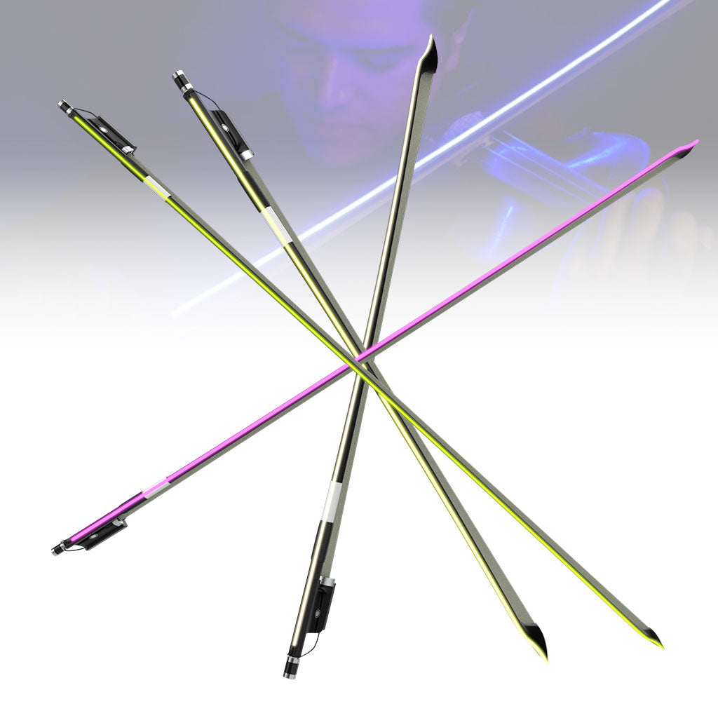 [1.0]YOOLIM DESIGN LED Violin Bow Carbon Fiber Bow Rechargeable Battery Type-c Input Exciting Lighting Effects