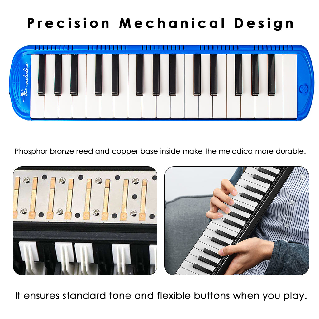 NAOMI 32 keys Mouth Piano Melodica Instrument Mouth Keyboard Organ Melodica Set Mouthpiece Tube Accessories