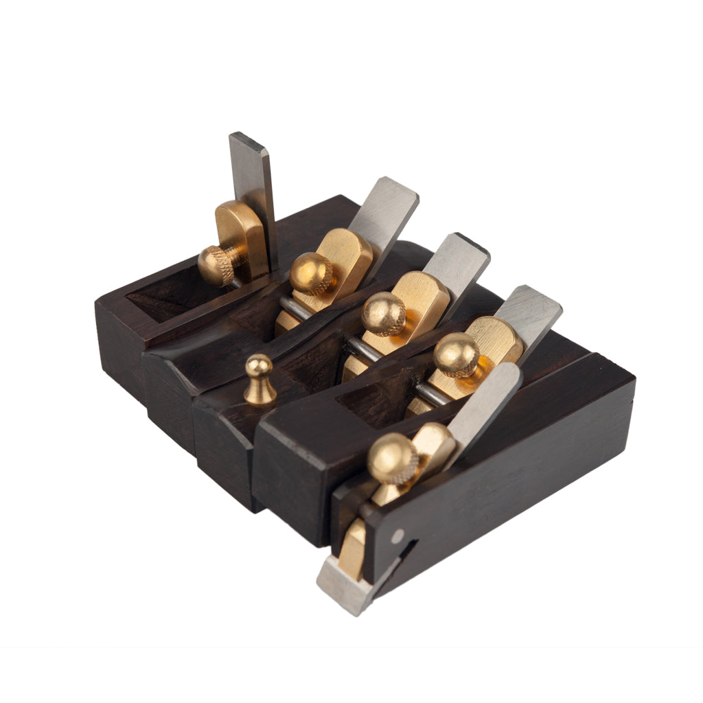 NAOMI European-Style Ebony Mini Plane Thumb Planer 5 Kinds Length Brass Screw 13mm Stainless Steel Blade Width Luthier Tool