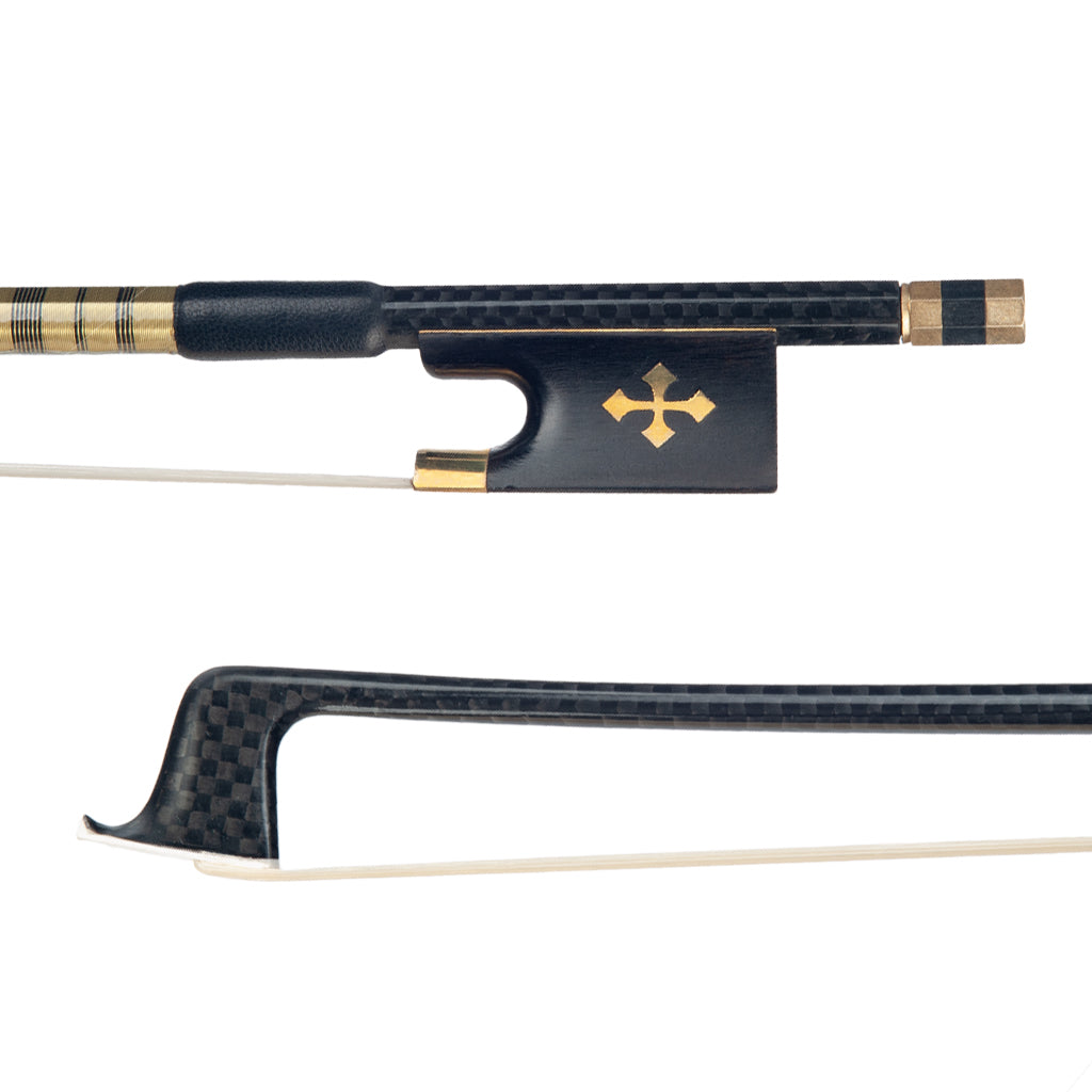 NAOMI Orchestra Violinist Carbon Fiber Bow Fiddle Bow Ebony Frog Well Balance