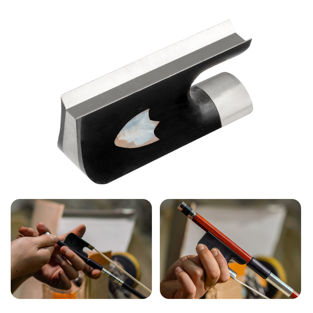 NAOMI Shield Pattern Inlay 4/4 Cello Bow Frog Ebony Bow Accessories