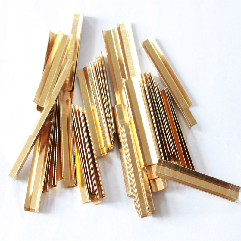 NAOMI 20PCS Violin Bow Underslides for VIolin Bow Parts Bow Replacement Nickel Silver/Gold