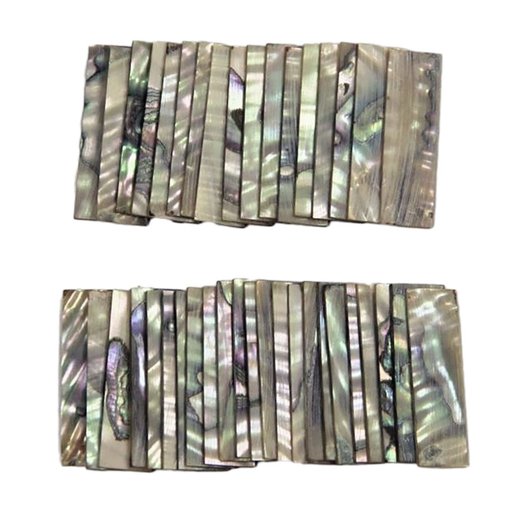 Sample Shell Blank Assorted Selected Abalone Shell Blanks Flat Inlay 30*9*1mm Violin Bow