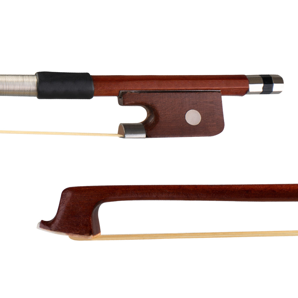 NAOMI Brazilwood Viola Bow For 14"-17" Violas And Round Stick Silver Mount