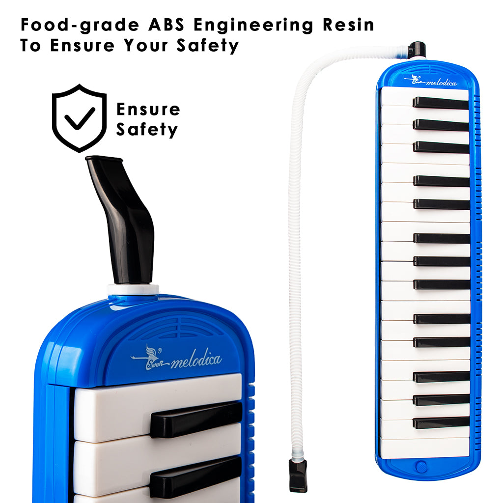 NAOMI 32 keys Mouth Piano Melodica Instrument Mouth Keyboard Organ Melodica Set Mouthpiece Tube Accessories