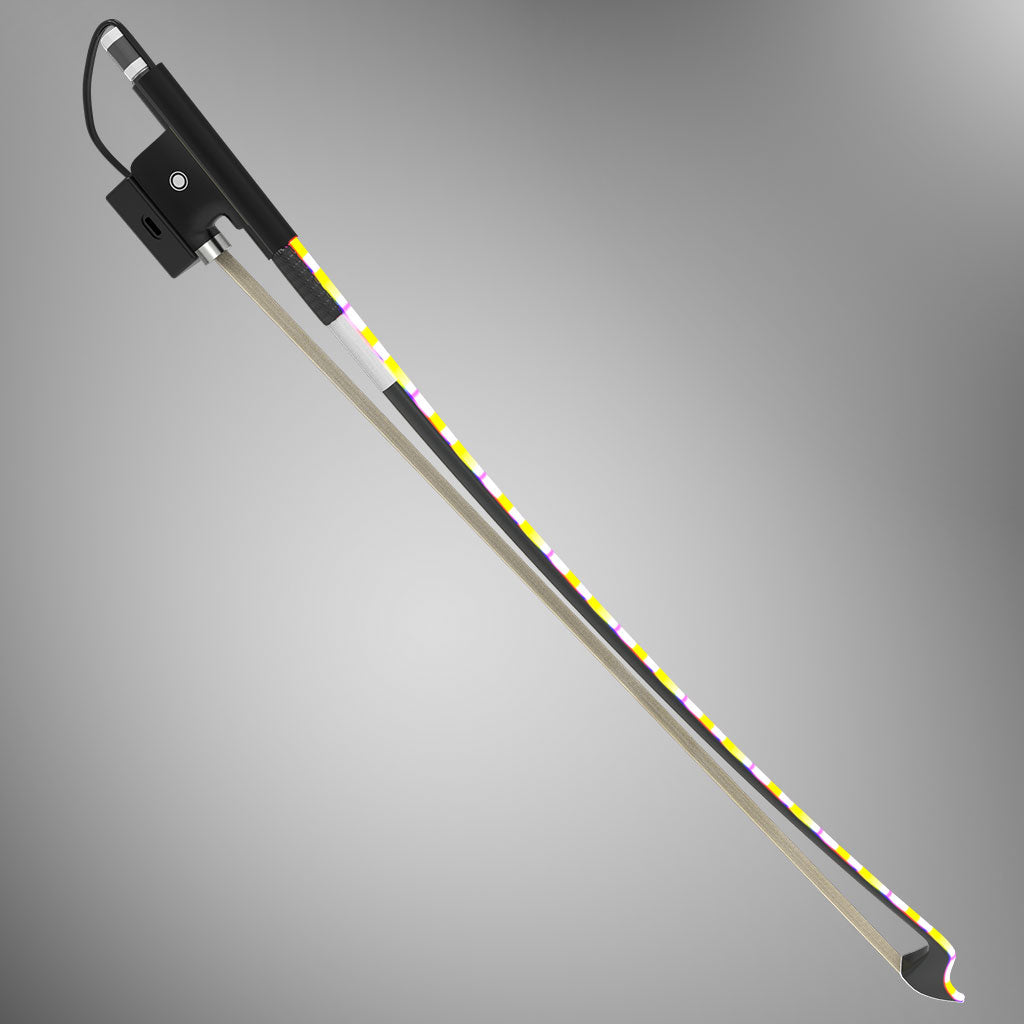 YOOLIM DESIGN Rechargeable Multi-Color LED Light Bow Carbon Fiber Bow Glowing Saber Bow Effects Luminous Bow For Violin Viola Cello Double Bass 2.0
