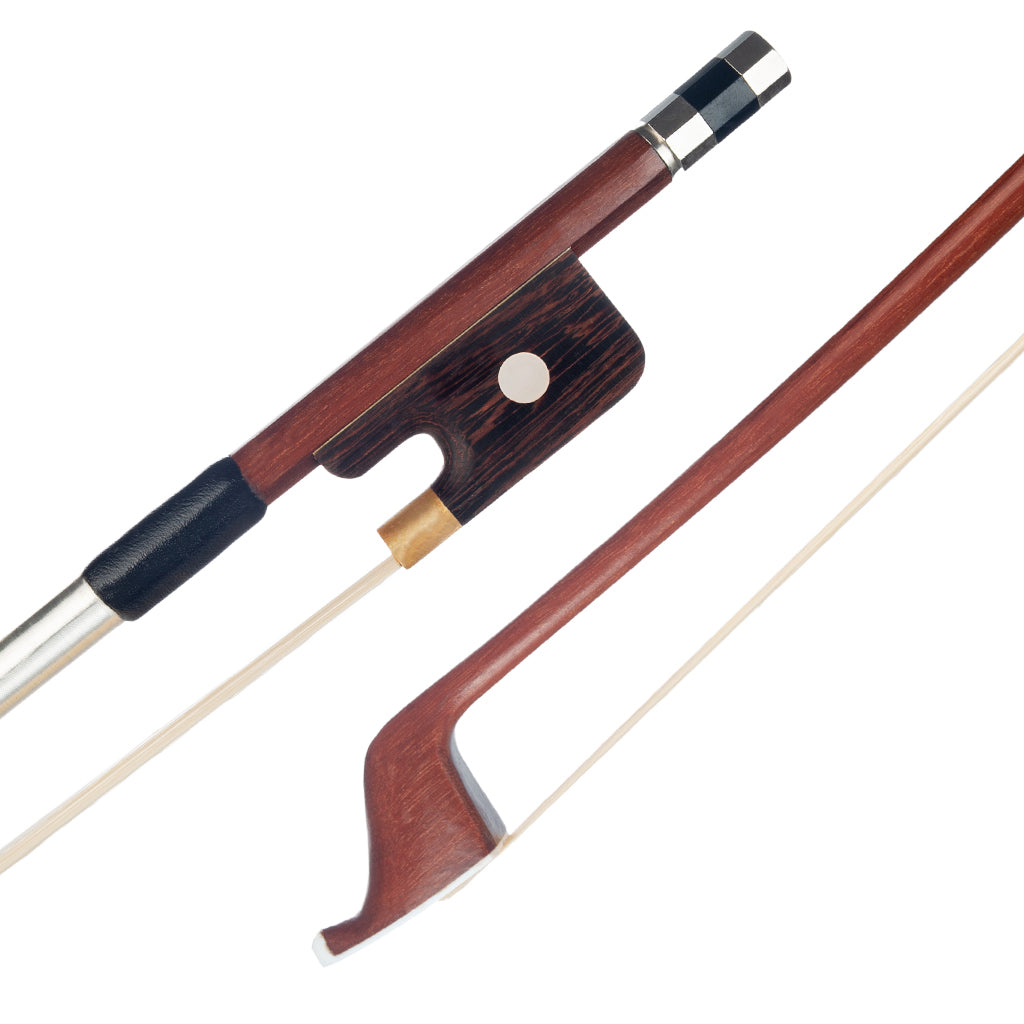 NAOMI French Style Upright Double Bass Bow Brazilwood White Bass Bow Hair Parisian Eyes Round Stick