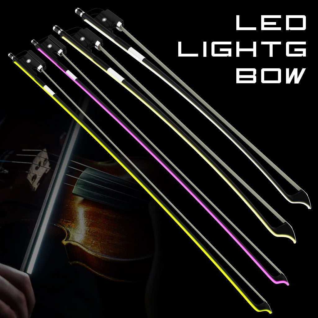 YOOLIM DESIGN Glow Bow LED Cello Bow Carbon Fiber Bow Rechargeable Battery Type-c Input Exciting Lighting Effects