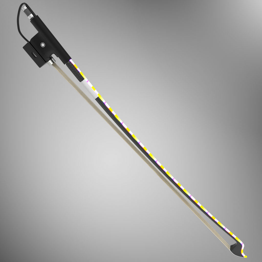 YOOLIM DESIGN Rechargeable Multi-Color LED Light Bow Carbon Fiber Bow Glowing Saber Bow Effects Luminous Bow For Violin Viola Cello Double Bass 2.0