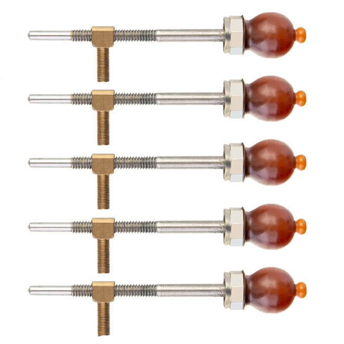 NAOMI  Advanced Level 5PCS Red OX Horn Violin Bow Frog Buttons Viola Bow Parts Replacement