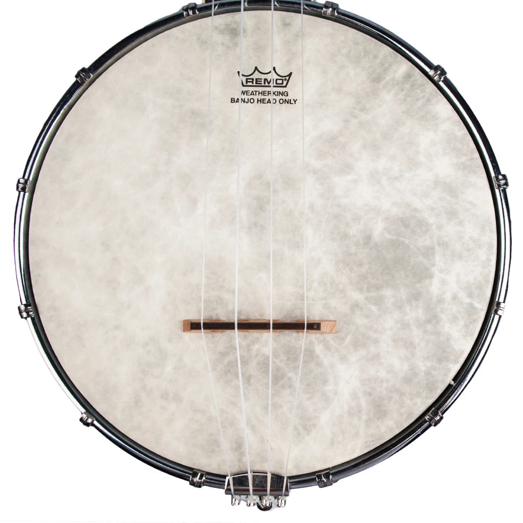 NAOMI 23 Inch Banjo 18 Frets Concert Scale 4 String Banjolele Satin Vintage Mahogany Chrome-Plated Hardware
