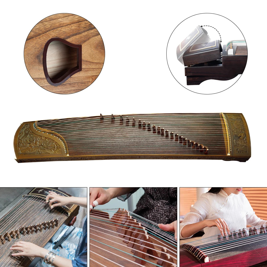NAOMI Collection Level Nanmu 163cm Guzheng Chinese Koto Dragon Carved Zheng Precise Workmanship Ancient And Elegant Instrument