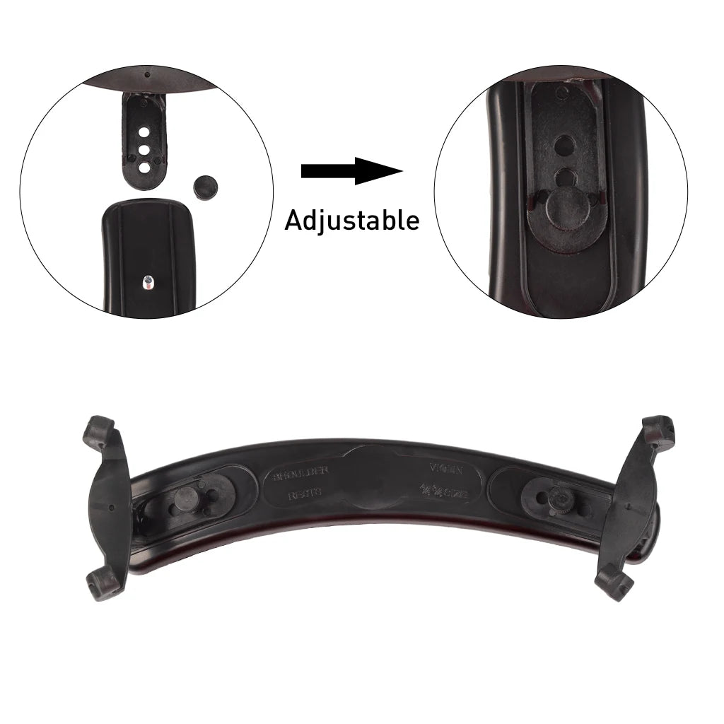 NAOMI Adjustable Violin Shoulder Rest Plastic Padded For 3/4 4/4 Fiddle Violin 4/4 Violin Parts Fiddle Accessories