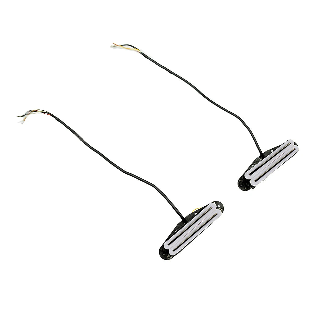 NAOMI 2PCS Dual Hot Rail Style Twin Coil Humbucker Pickup Set w/ Spring And Screws Easy To Install Shield Low Noise