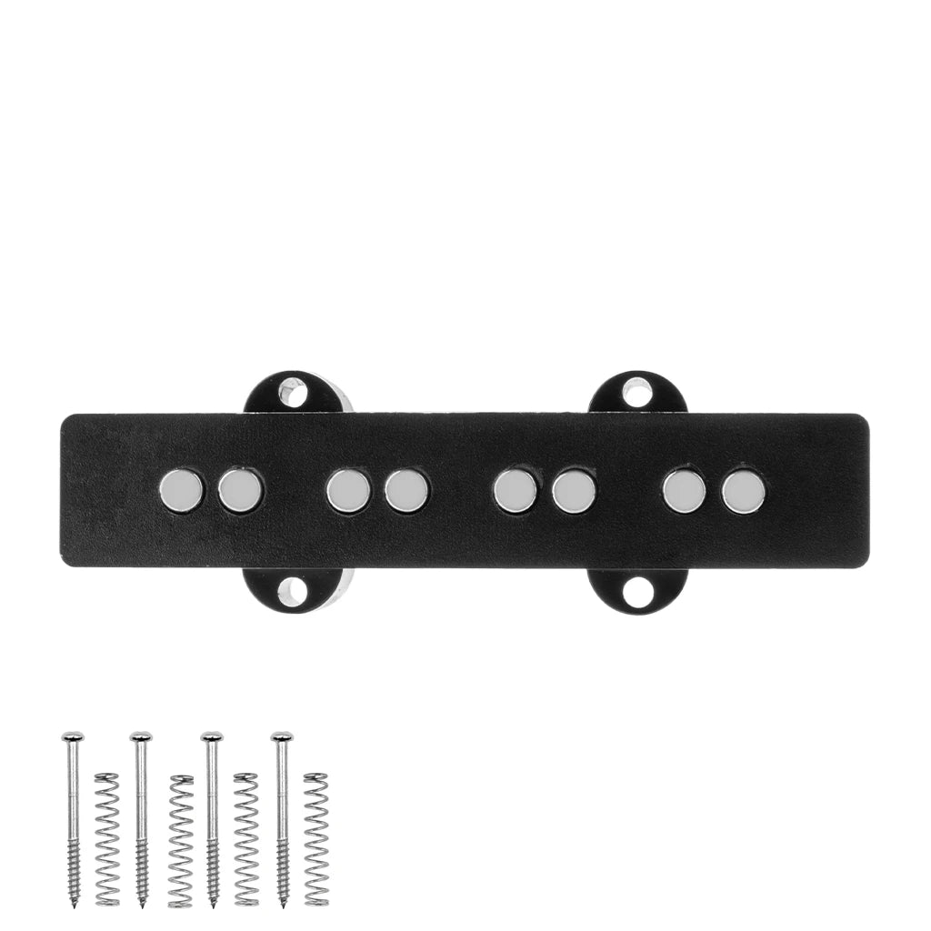 NAOMI 4 Strings Electric JB Jazz Bass Pickup Bridge 58mm Pole Spacing Open Style Ceramic Magnet Epoxy Bottom 6-7K Resistance