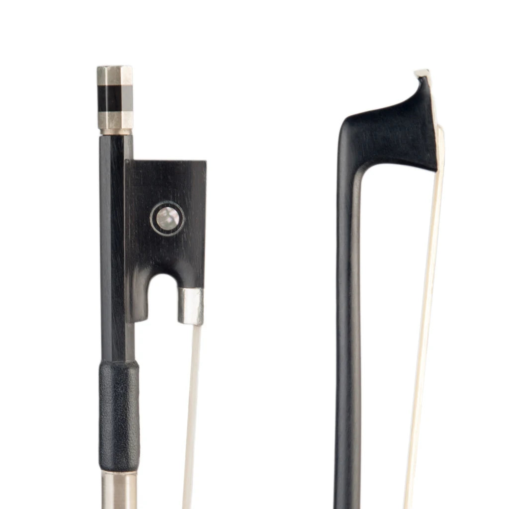 NAOMI 4/4 3/4 1/2 1/4 1/8 Violin Bow Fiddle Bow Carbon Fiber Bow Real Horsehair Ebony Frog