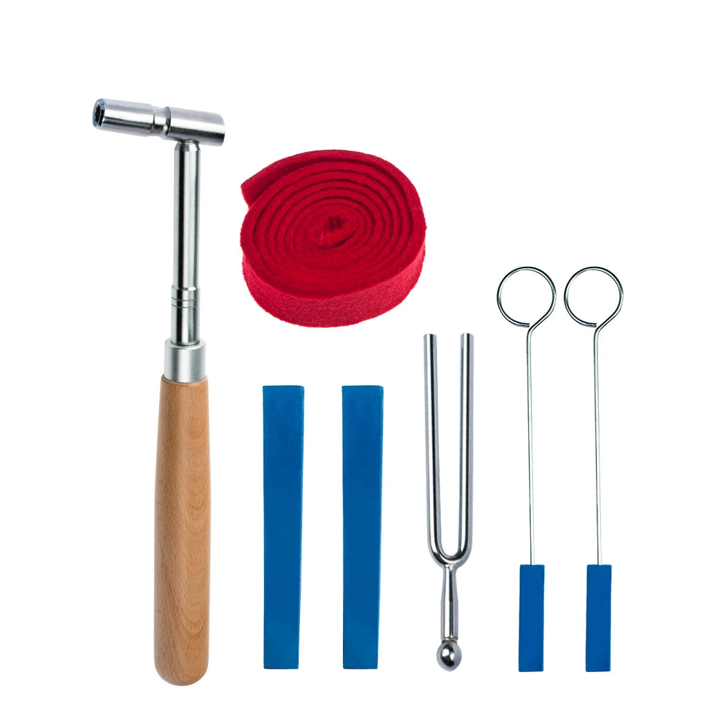 NAOMI Piano Tuning Kit W/Piano Tuning Hammer Soft Maple Handle Octagonal Core Piano Tuning Lever Tools Kit Mute Hammer DIY Set
