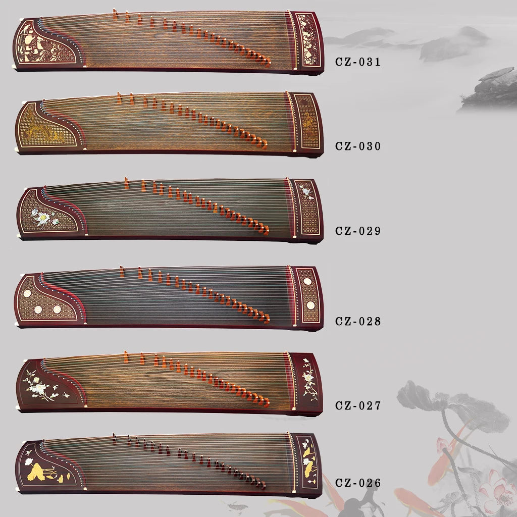 NAOMI Paulownia Wood Soundboard +Rosy Sandalwood Guzheng 21 Strings Standard Chinese Zither Harp Koto