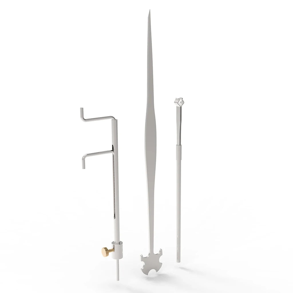 NAOMI 3pcs/1set Cello Sound Post Tools Soundpost Setters/Retrievers/Gauges Stainless Steel Material