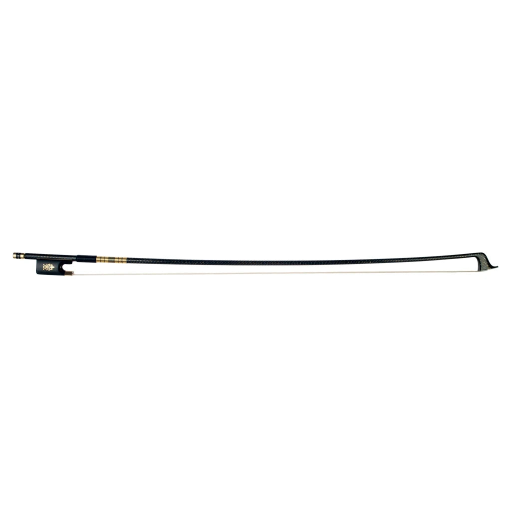 NAOMI 4/4 Cello Bow Golden Silk Braided Carbon Fiber Stick Round Stick