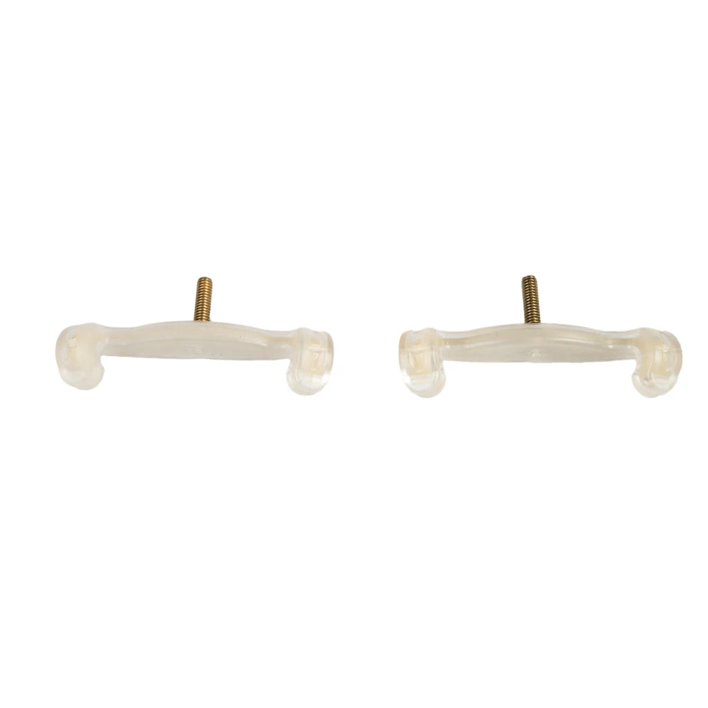 NAOMI 2PCS Violin Shoulder Rest Legs Feet White Replacements For 1/4 1/2 Violin Part Accessories For FOM KUN ETC