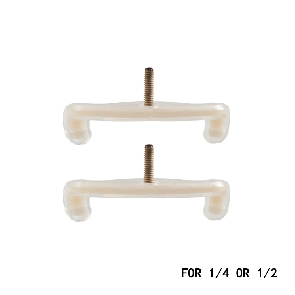 NAOMI 2PCS Violin Shoulder Rest Legs Feet White Replacements For 1/4 1/2 Violin Part Accessories For FOM KUN ETC