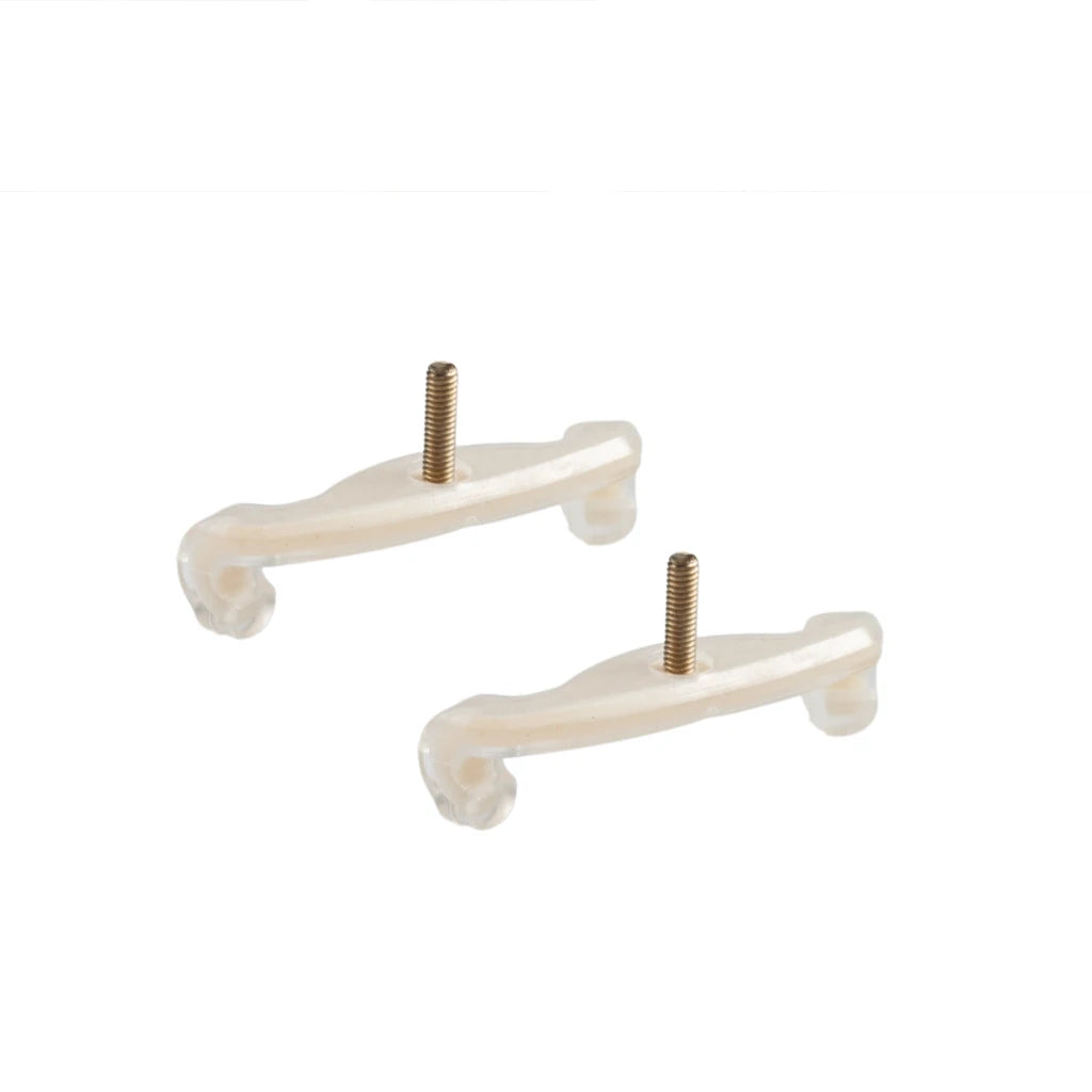 NAOMI 2PCS Violin Shoulder Rest Legs Feet White Replacements For 1/4 1/2 Violin Part Accessories For FOM KUN ETC