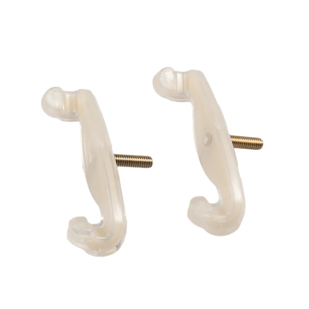 NAOMI 2PCS Violin Shoulder Rest Legs Feet White Replacements For 1/4 1/2 Violin Part Accessories For FOM KUN ETC