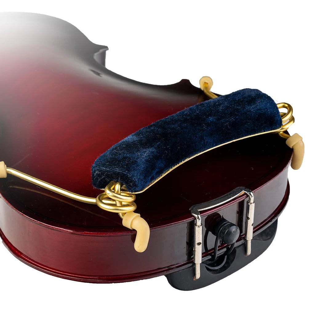 NAOMI Violin Shoulder Rest Metal Frame Flannel Support Fiddle Shoulder Rest Fit For 4/4 3/4 1/2 1/4 1/8 Violin Use