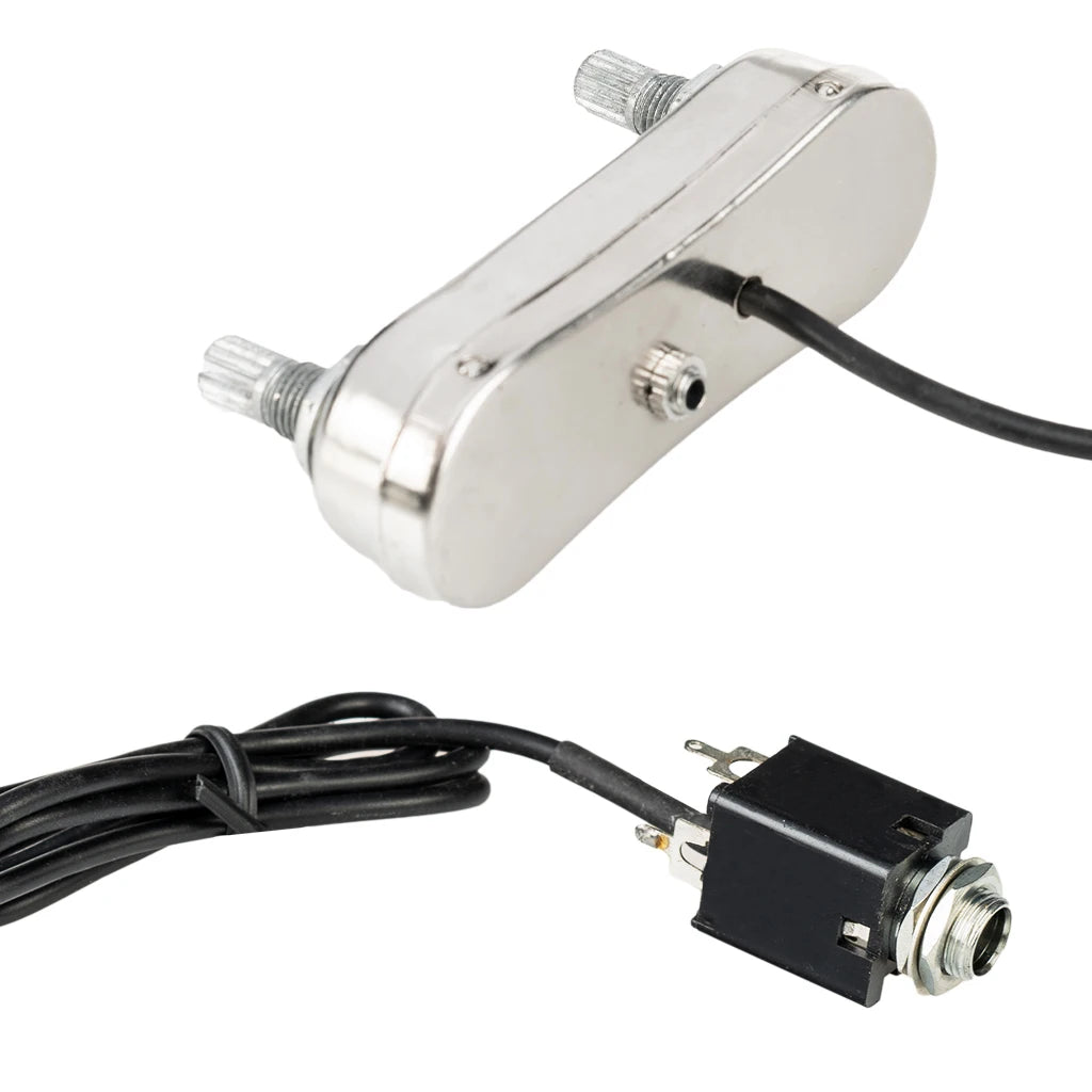 NAOMI Violin Bridge Pickup Jack EQ Amplifier Pickup Under Saddle Set Preamp W/ Transducer 6.35mm Jack