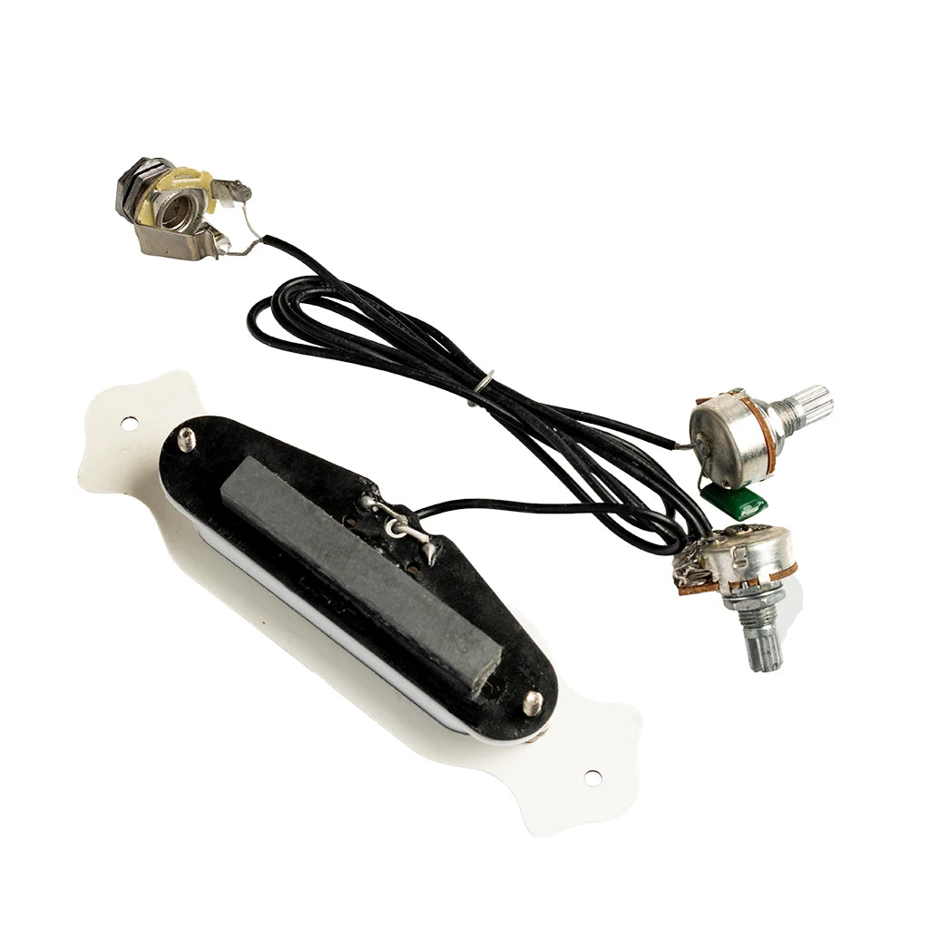 NAOMI Pre-wired Sound Hole Magnetic Pickup 6-String Single Coil Magnetic Harness With Knobs Pots For Electric Cigar Box Guitar