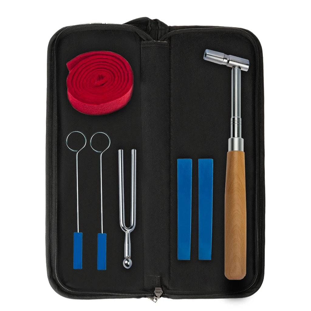 NAOMI Piano Tuning Kit W/Piano Tuning Hammer Soft Maple Handle Octagonal Core Piano Tuning Lever Tools Kit Mute Hammer DIY Set