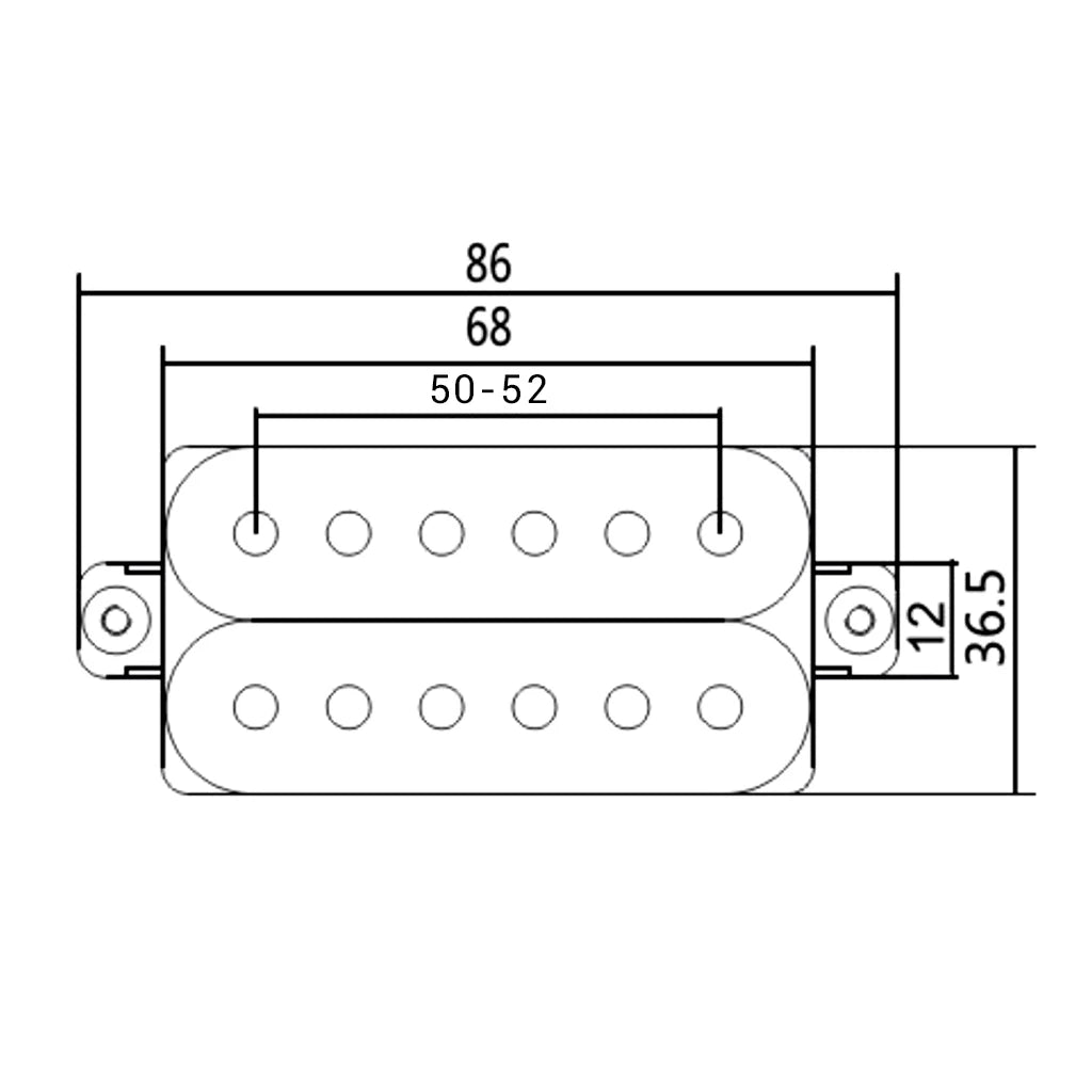 NAOMI Double Coil Humbucker/Single Coil/Dual Coil Pickup HSH Set 50mm/50mm/52mm Neck/Middle/Bridge For ST Electric Guitar