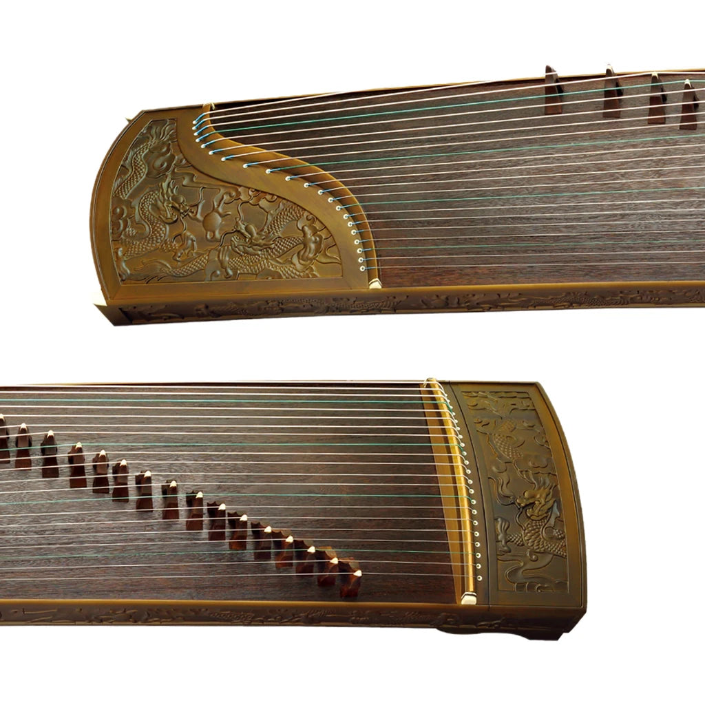 NAOMI Collection Level Nanmu 163cm Guzheng Chinese Koto Dragon Carved Zheng Precise Workmanship Ancient And Elegant Instrument