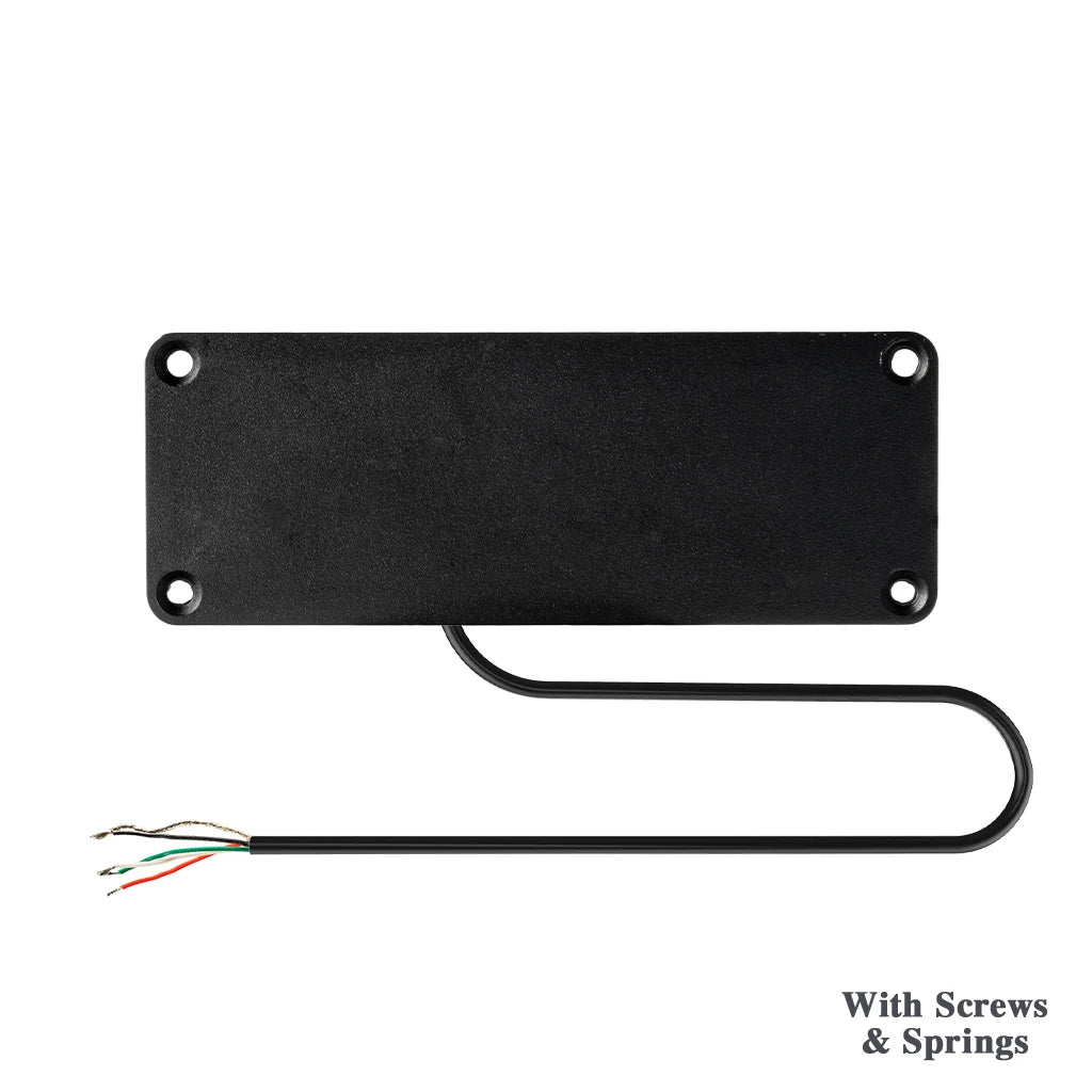 NAOMI Soapbar Style Sealed 4 Holes Bass Pickup Double Coil Humbucker Ceramic Magnet For 5 Stings Electric Bass Guitar