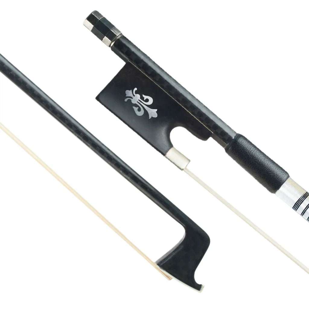 NAOMI Violin Bow 4/4 Size Carbon Fiber W/ Ebony Frog Horsehair