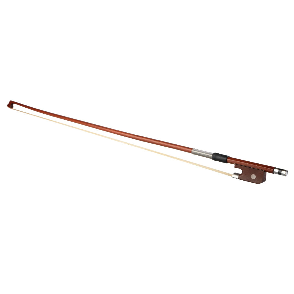 NAOMI Brazilwood Viola Bow For 14"-17" Violas And Round Stick Silver Mount