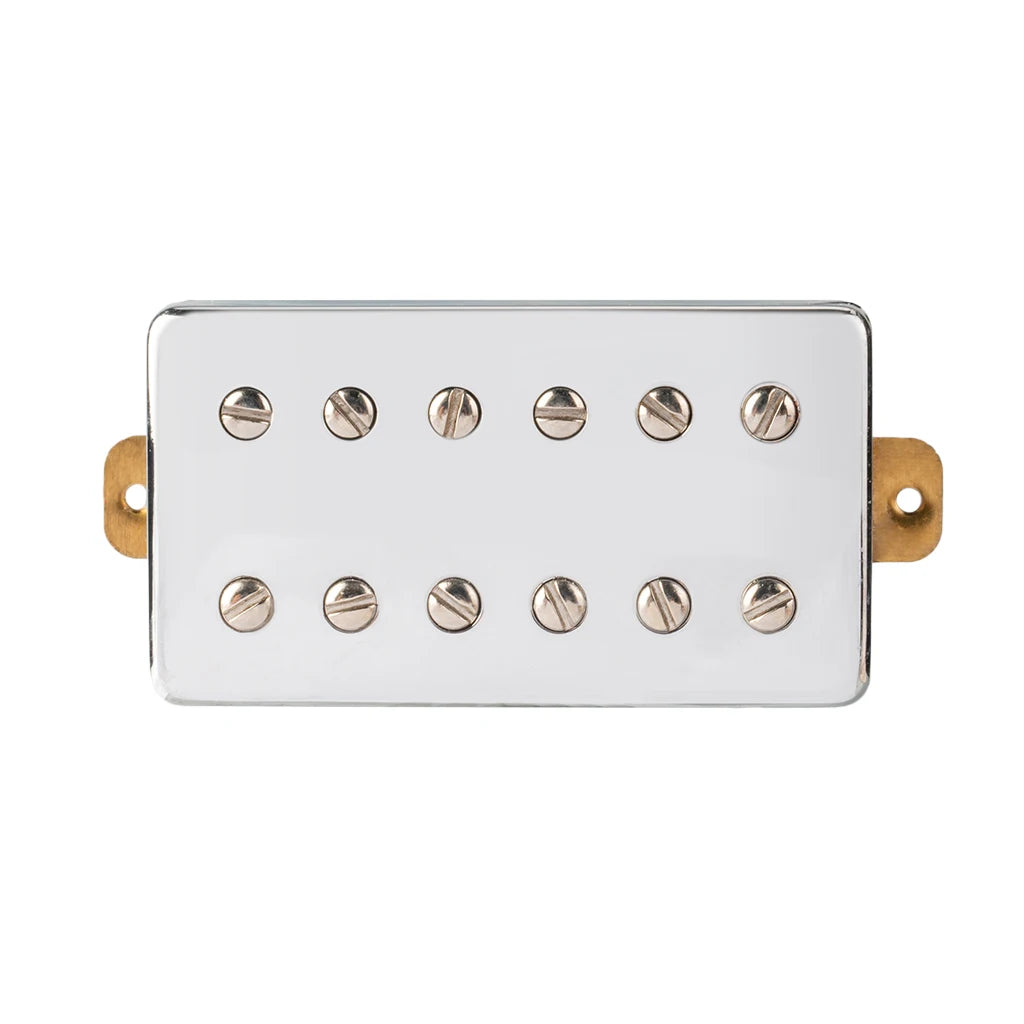 NAOMI 2pcs Chrome Humbucker Double Coil Pickups Neck&Bridge Set 12pcs Adjustable Screws Compatible With LP Style Electric Guitar