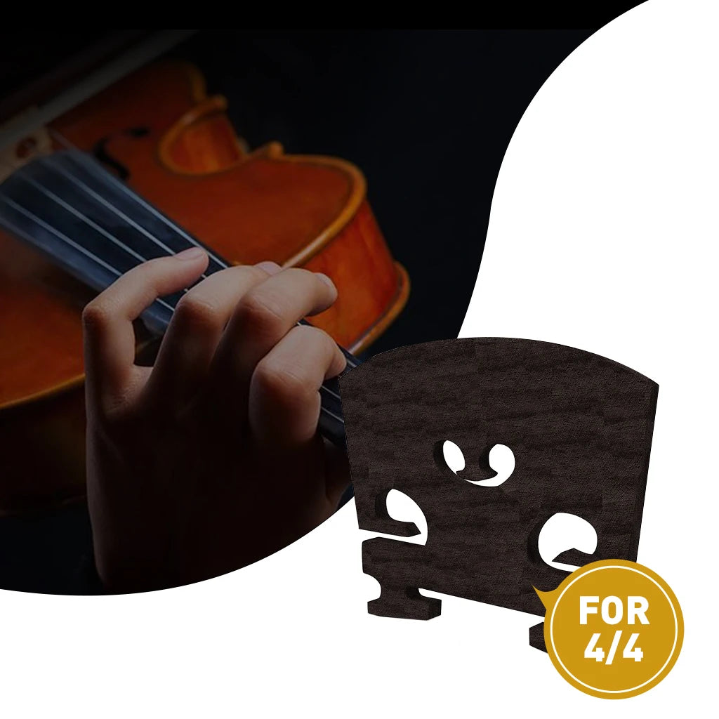 NAOMI Select Figured Violin Bridge Unslotted Semi Finished Bridge Air Dried AA Grade Maple With E Ebony Insert