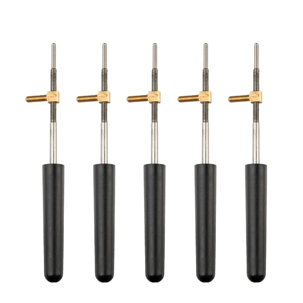 NAOMI Pernambuco Baroque Double Bass Bow Frog Buttons
