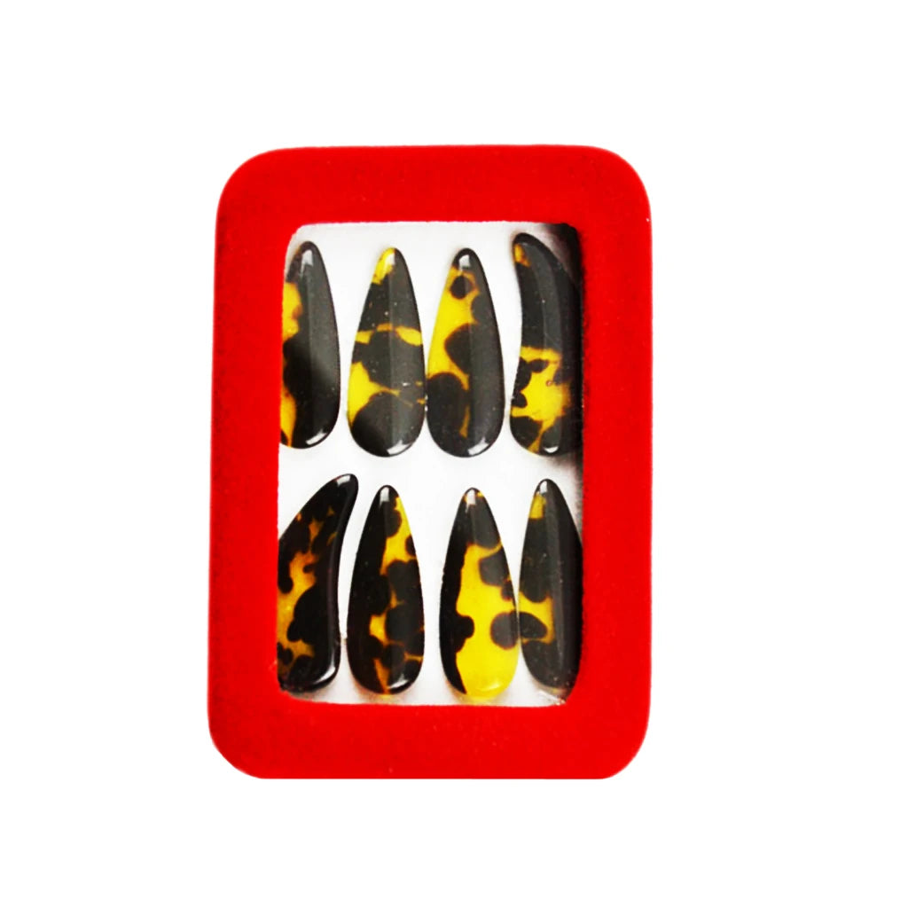 NAOMI 4L+4R Guzheng Practice Nail Cover Thumb Finger Guard Protector Artificial Faux Fingernails Tips Zither Koto Finger Picks