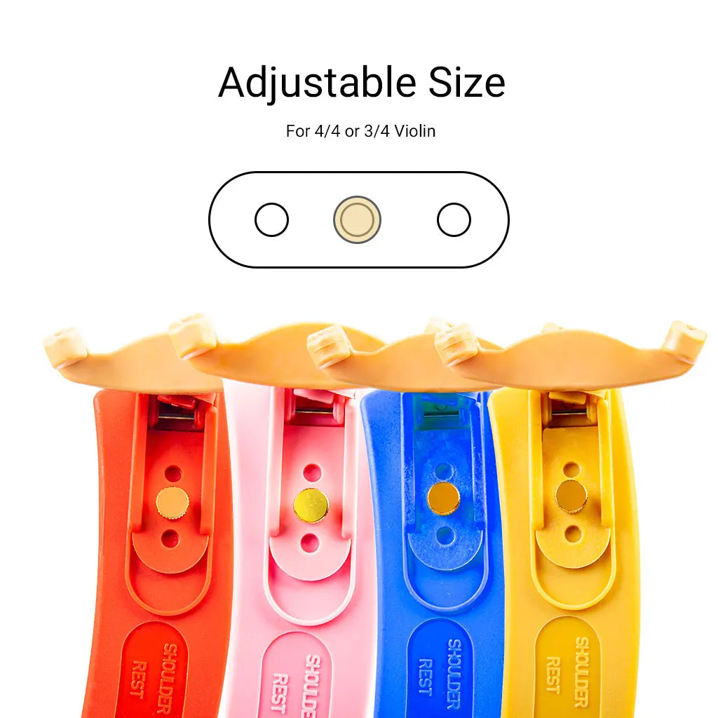 NAOMI Adjustable Feet Quality Nylon Material Violin Shoulder Rest For 4/4 3/4 Fiddle Violin Accessories Violin Chin Rest Pads Holder