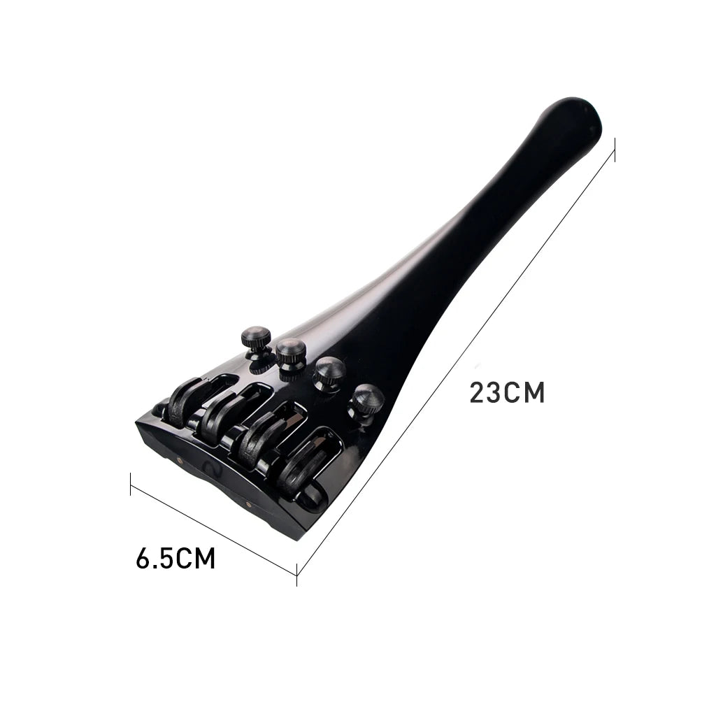 NAOMI Deluxe Akusticus Style Cello Tailpiece Carbon Fiber Cello 4/4 Professional Cello Tailpiece String Adjuster W/ BrassTailgut