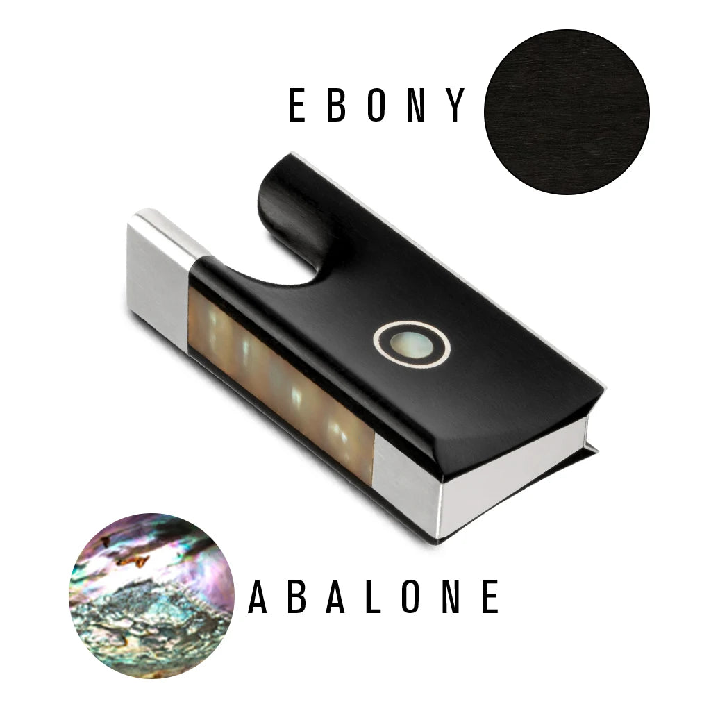 NAOMI Professional Ebony Frogs Special Corner Cutting Process 4/4 Violin Bow Frog