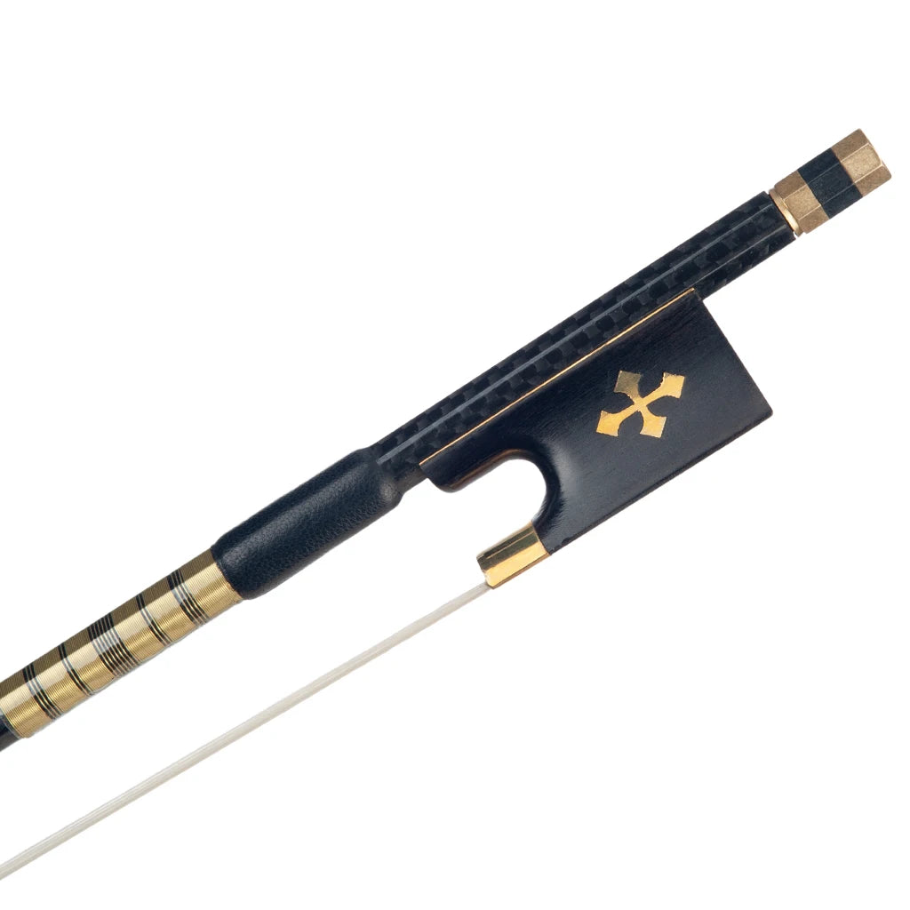 NAOMI Orchestra Violinist Carbon Fiber Bow Fiddle Bow Ebony Frog Well Balance