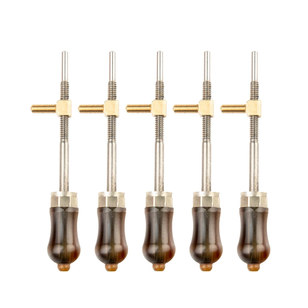 NAOMI 5PCS OX Horn Advanced Level Violin Bow Frog Buttons Violin Bow Parts Replacement