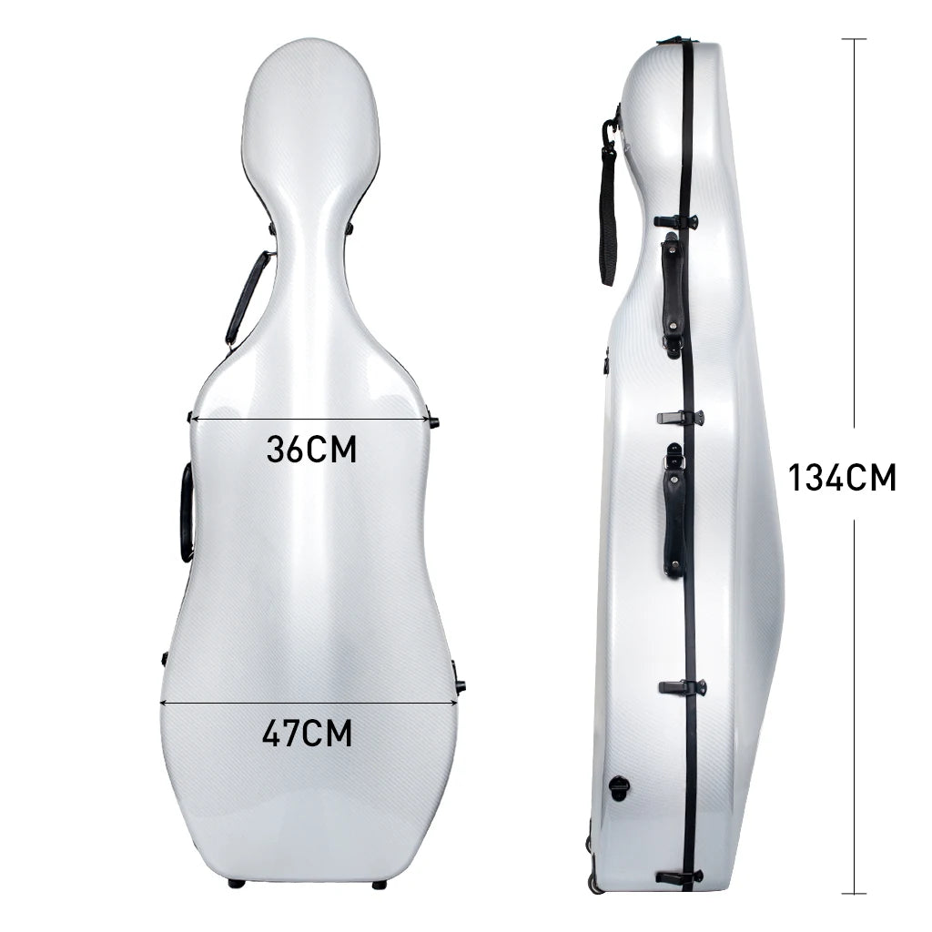 NAOMI Lightweight 4/4 Size Carbon Fiber Cello Case