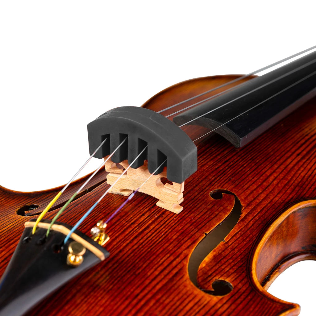 NAOMI Rubber Practice Violin Mute Silencer Red/Black/Blue/Yellow Violin Mute For All 4/4 Acoustic Violin