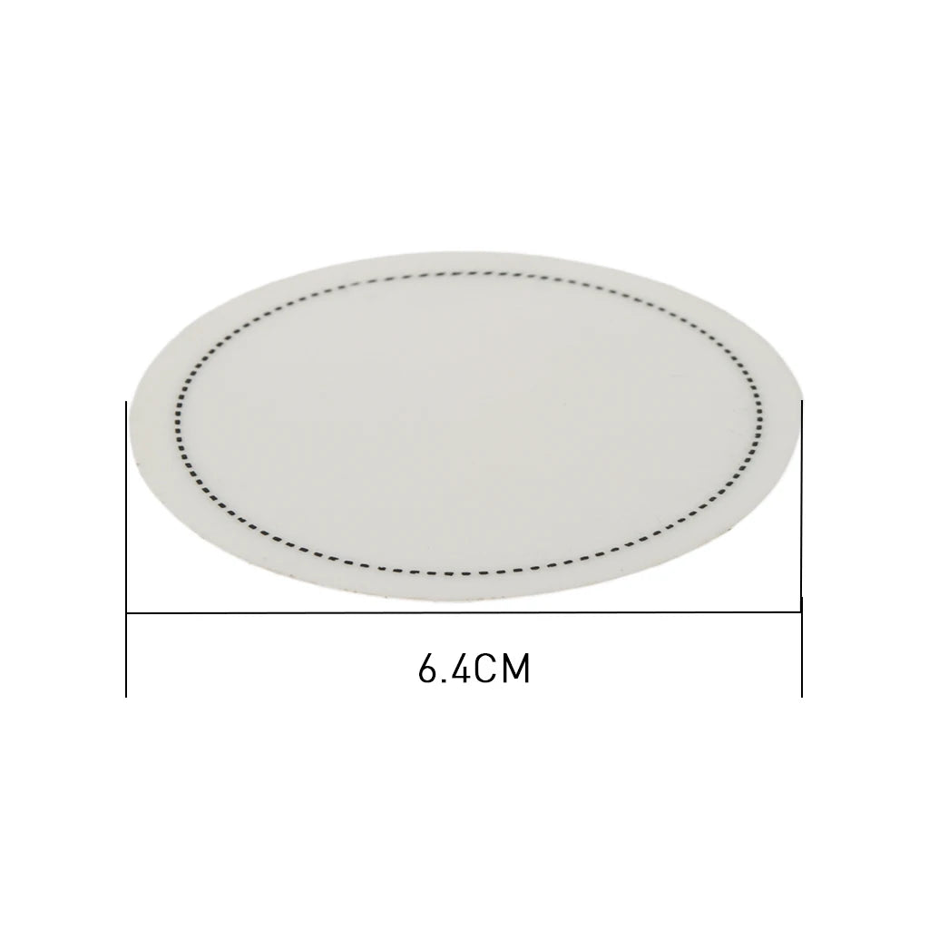 NAOMI 2pcs Bass Drum Head Pad Impact Patch Drumhead Protector for Percussion Instrument Parts Drums Accessories