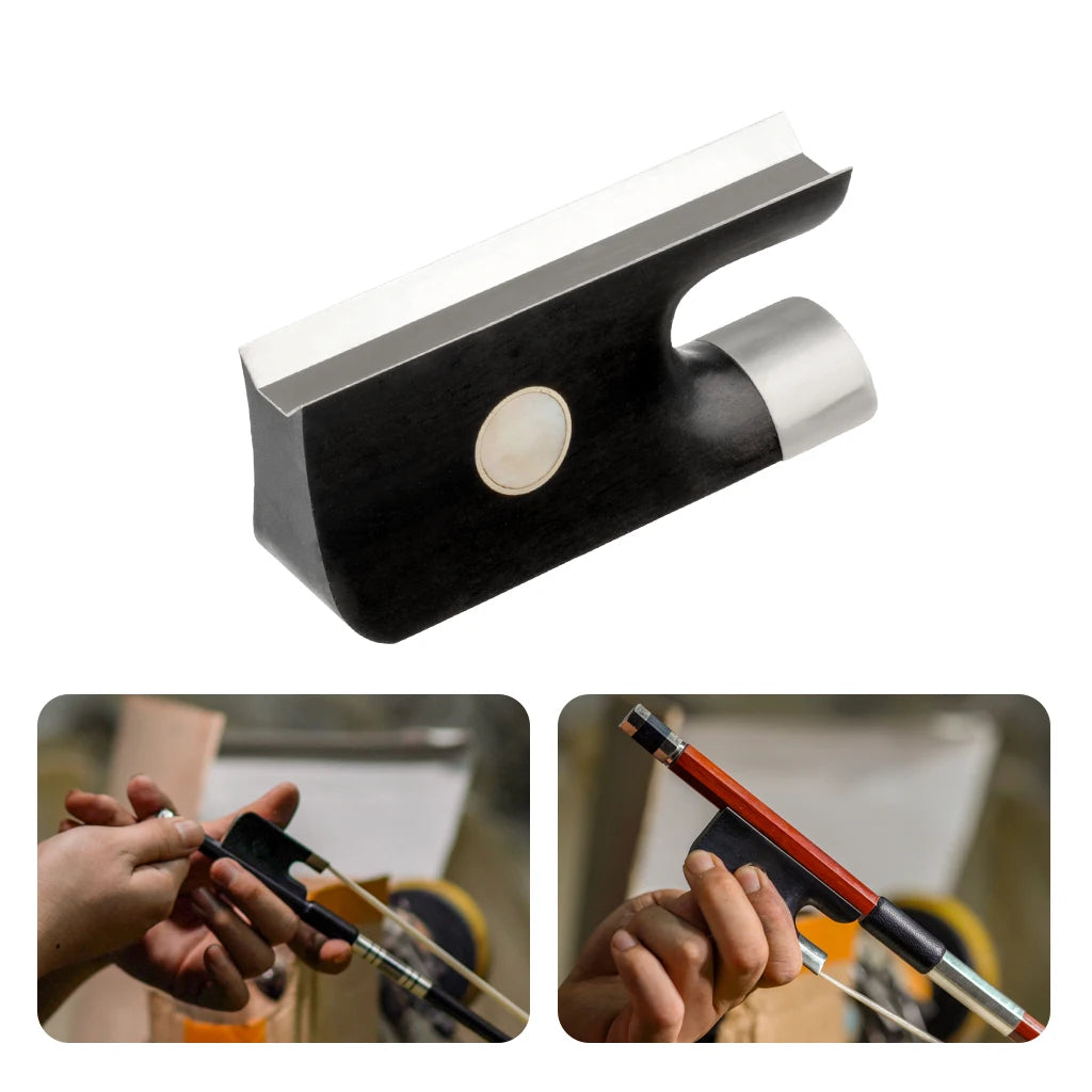 NAOMI 4/4 Cello Bow Frog Ebony Frog Parisian Eye Inlay